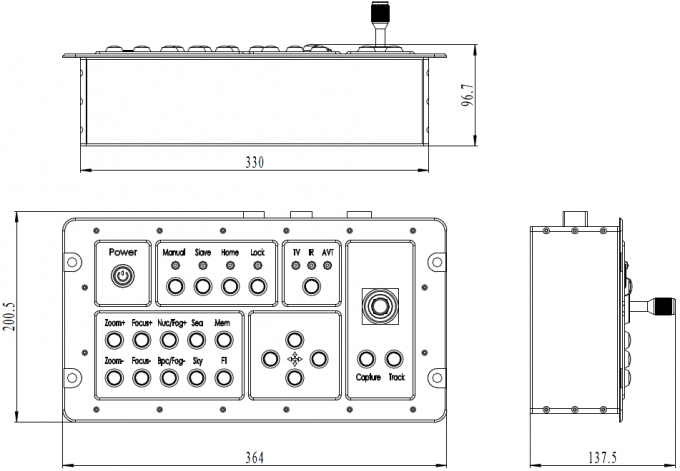JH602-300/75 multisensoren Elektro-optische Directeur EOD